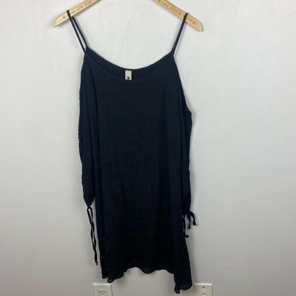 NWT Anthropologie Pelloux Black Open Shoulder Dress Size XS New Tags Minimalist - Picture 12 of 13
